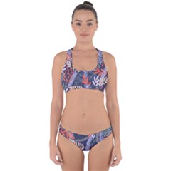 Summer Leaves Cross Back Hipster Bikini Set by charliecreates