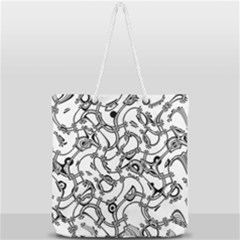 Unfinishedbusiness Full Print Rope Handle Tote (large)