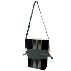 Cross Abstract Folding Shoulder Bag