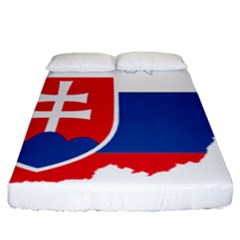 Slovakia Country Europe Flag Fitted Sheet (california King Size) by Sapixe