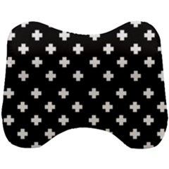 Swiss Cross Pattern Head Support Cushion