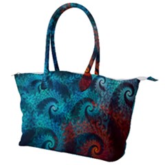 Abstract Patterns Spiral Canvas Shoulder Bag
