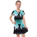 Litte Fairy With Deer In The Night Kids  Cross Web Dress View1