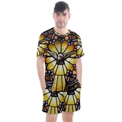Spain Catalonia Montserrat Church Men s Mesh Tee And Shorts Set