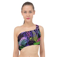Leaves  Spliced Up Bikini Top 