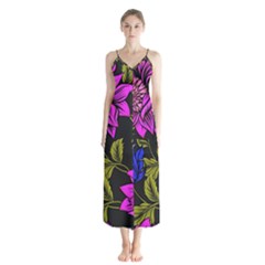 Botany  Button Up Chiffon Maxi Dress