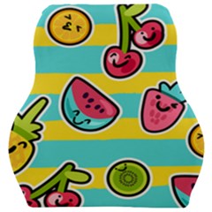 Summer Fruits Patterns Car Seat Velour Cushion  by Vaneshart