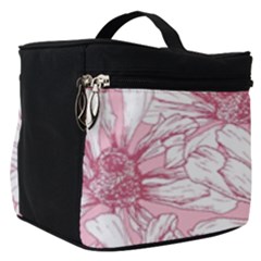 Pink Flowers Make Up Travel Bag (small)