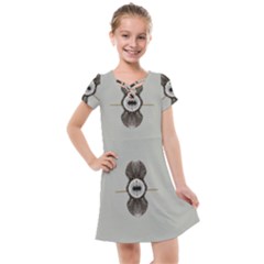 One Island Two Horizons For One Woman Kids  Cross Web Dress by pepitasart