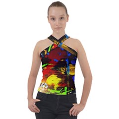 Balboa - Island On A Sand-5 Cross Neck Velour Top