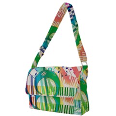 Music Piano Treble Clef Clef Full Print Messenger Bag (l)