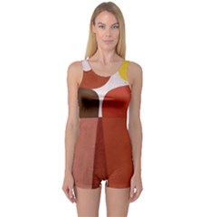 Sophie Taeuber Arp, Composition À Motifs D arceaux Ou Composition Horizontale Verticale One Piece Boyleg Swimsuit by Sobalvarro