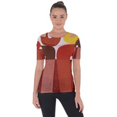 Sophie Taeuber Arp, Composition À Motifs D arceaux Ou Composition Horizontale Verticale Shoulder Cut Out Short Sleeve Top by Sobalvarro