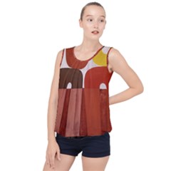 Sophie Taeuber Arp, Composition À Motifs D arceaux Ou Composition Horizontale Verticale Bubble Hem Chiffon Tank Top