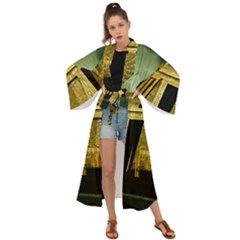 Awesome Steampunk Pyramid In The Night Maxi Kimono by FantasyWorld7