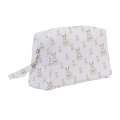 Happy Easter Motif Print Pattern Wristlet Pouch Bag (medium)