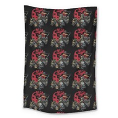 Middle Ages Knight With Morning Star And Horse Large Tapestry by DinzDas