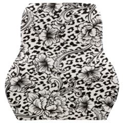 Vector-eclectic-fabric-seamless-pattern-animal-background-with-baroque-ornament Car Seat Back Cushion  by Sobalvarro