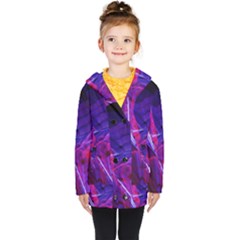 Fractal Flash Kids  Double Breasted Button Coat