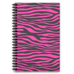 Pink Zebra 5 5  X 8 5  Notebook
