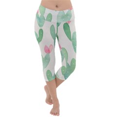 Photography-backdrops-for-baby-pictures-cactus-photo-studio-background-for-birthday-shower-xt-5654 Lightweight Velour Capri Yoga Leggings by Sobalvarro
