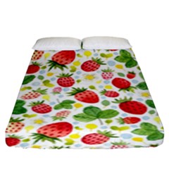 Huayi-vinyl-backdrops-for-photography-strawberry-wall-decoration-photo-backdrop-background-baby-show Fitted Sheet (king Size) by Sobalvarro