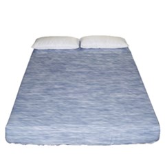 Fade Pale Blue Texture Fitted Sheet (king Size) by SpinnyChairDesigns