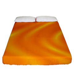 Honey Wave  Fitted Sheet (queen Size) by Sabelacarlos