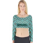 Tiles Long Sleeve Crop Top