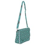Tiles Shoulder Bag with Back Zipper