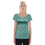 Tiles Cap Sleeve Top