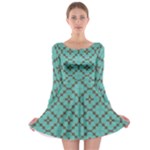 Tiles Long Sleeve Skater Dress