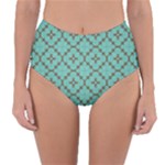 Tiles Reversible High-Waist Bikini Bottoms