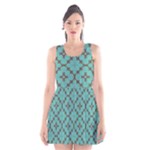 Tiles Scoop Neck Skater Dress