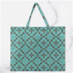 Tiles Zipper Large Tote Bag