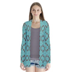 Tiles Drape Collar Cardigan by Sobalvarro