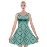 Tiles Velvet Skater Dress