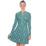 Tiles Long Sleeve Panel Dress