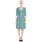 Tiles Wrap Up Cocktail Dress