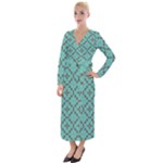 Tiles Velvet Maxi Wrap Dress