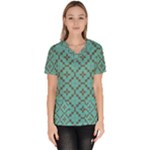 Tiles Women s V-Neck Scrub Top