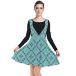 Tiles Plunge Pinafore Dress