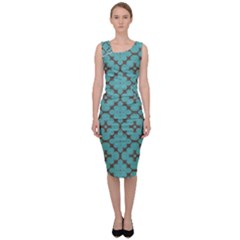Tiles Sleeveless Pencil Dress by Sobalvarro