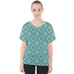 Tiles V-Neck Dolman Drape Top