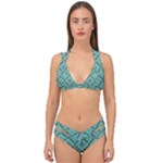 Tiles Double Strap Halter Bikini Set
