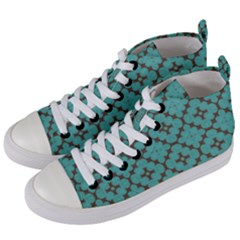 Tiles Women s Mid-top Canvas Sneakers by Sobalvarro