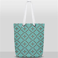 Tiles Full Print Rope Handle Tote (small) by Sobalvarro