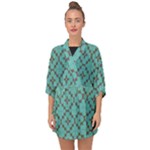Tiles Half Sleeve Chiffon Kimono