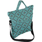Tiles Fold Over Handle Tote Bag