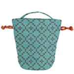 Tiles Drawstring Bucket Bag
